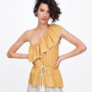 *HOST PICK* 🎉ZARA Asymmetrical Blouse